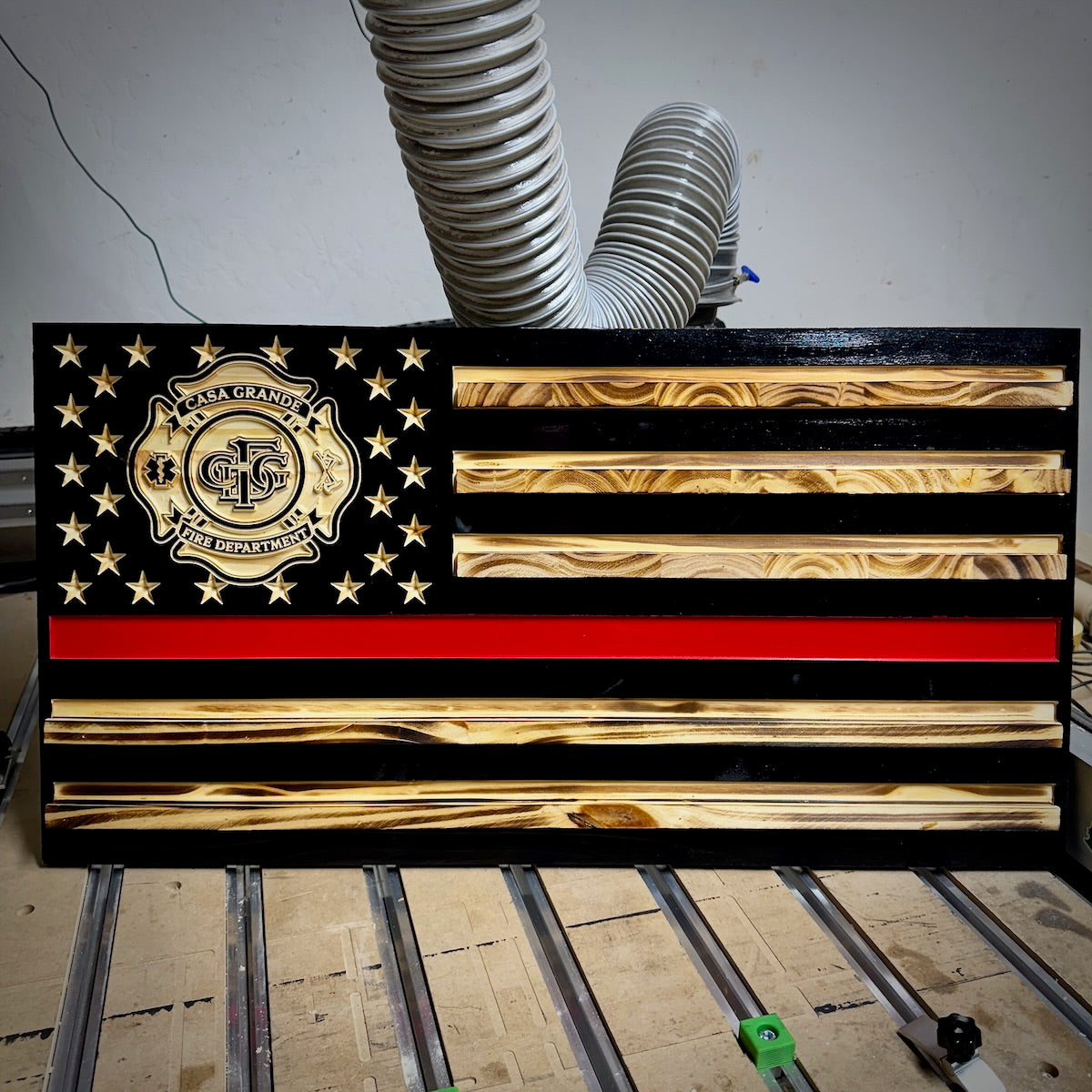 Custom Red Line Challenge Coin Holder
