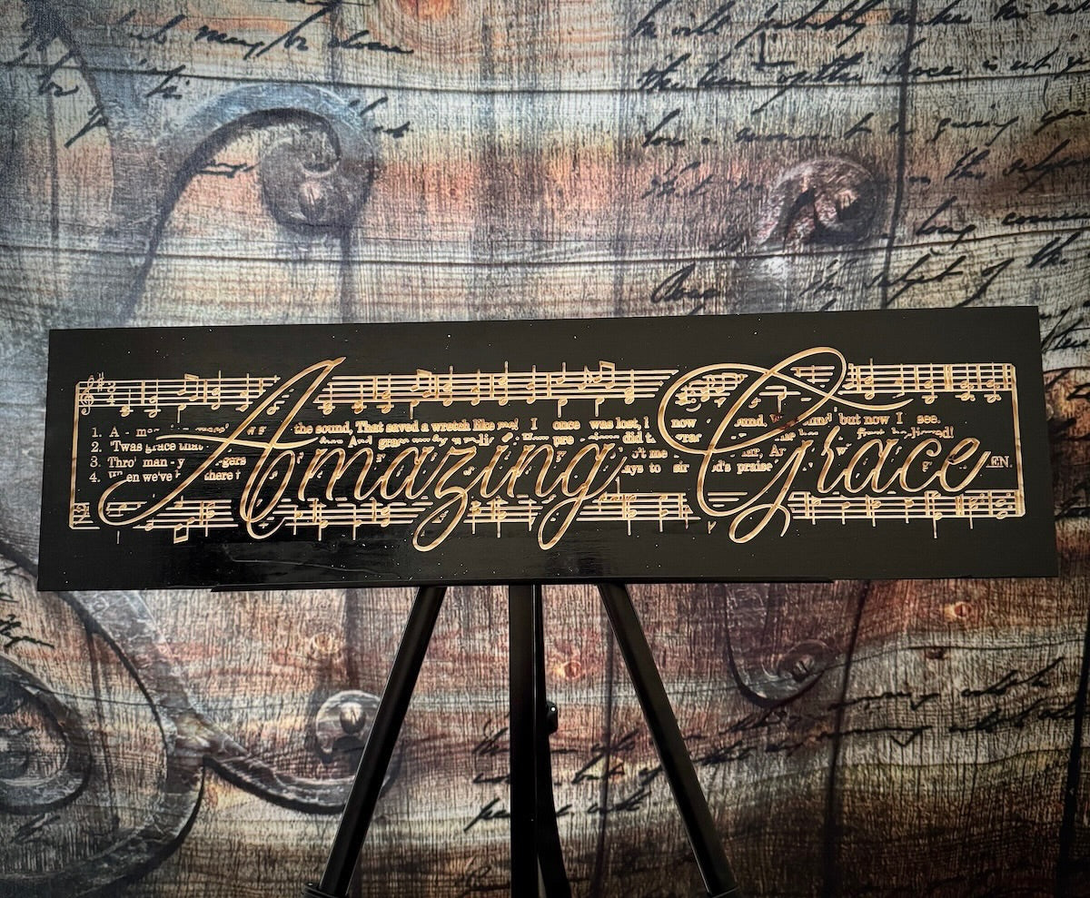 Elegant Engraved Wooden Wall Art Sign - Christian Home Decor & Inspirational Gift