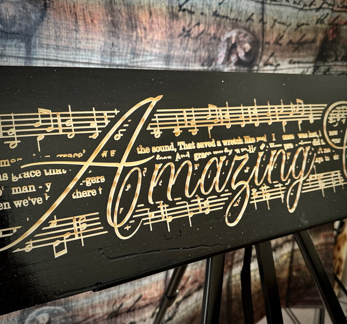 Elegant Engraved Wooden Wall Art Sign - Christian Home Decor & Inspirational Gift