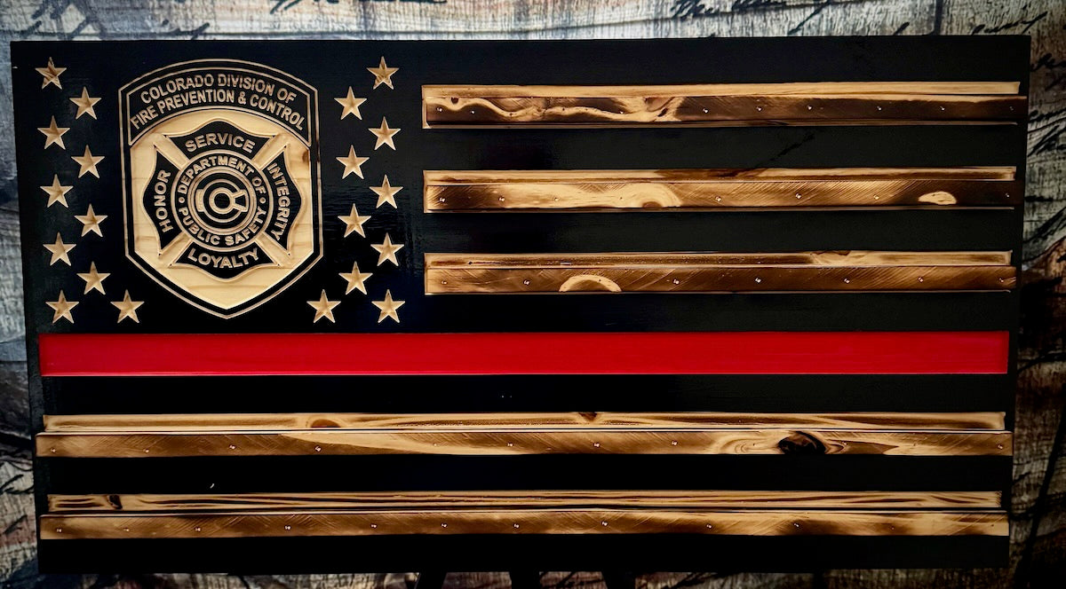 Custom Red Line Challenge Coin Holder