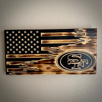 Custom Wooden Flags | Handcrafted Team & Patriotic Wall Art