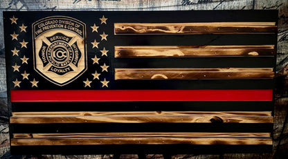 Custom Red Line Challenge Coin Holder